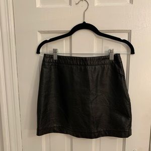Faux Leather Mini Skirt